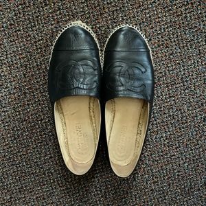 Chanel Black Espadrilles Size 39